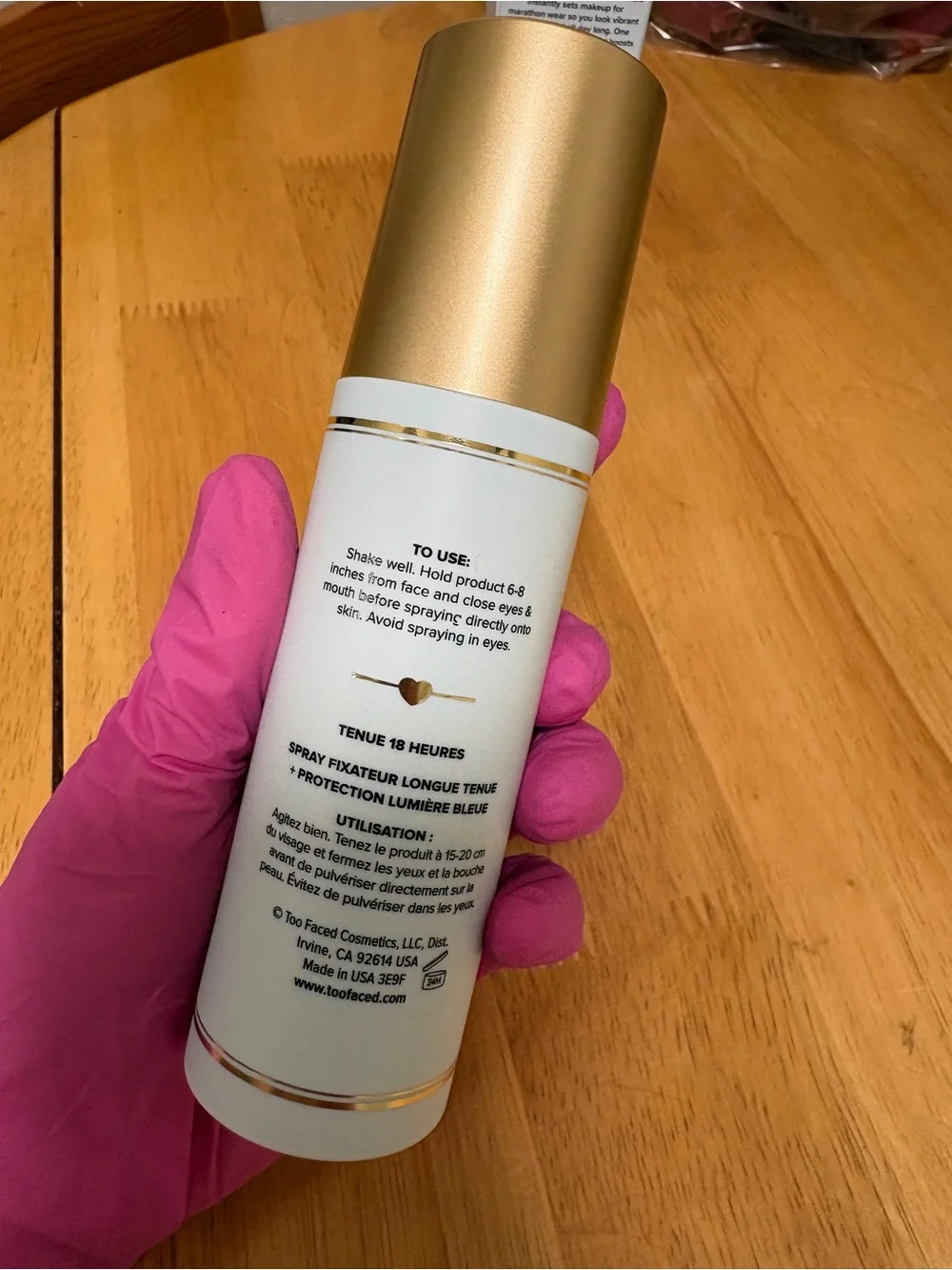 Too Faced Makeup Insurance 18Hour Wear Setting Spray,full Sz 4oz, BNIB,AUTHENTIC